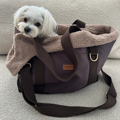 Cali Sporty Dog Bag with Soft Teddy Fleece