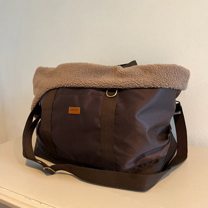 Cali Sporty Dog Bag with Soft Teddy Fleece