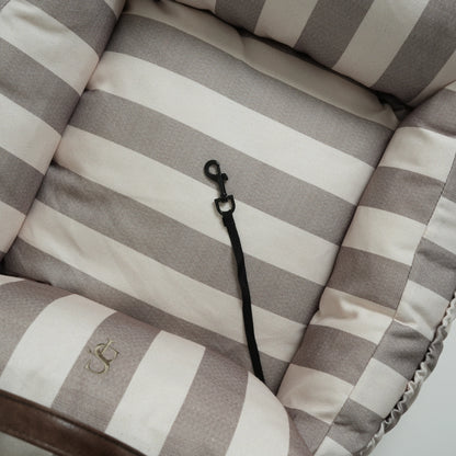 Car Seat Lara | Striped 2.0 – 3-in-1 Dog Car Seat, Bed & Travel Bag