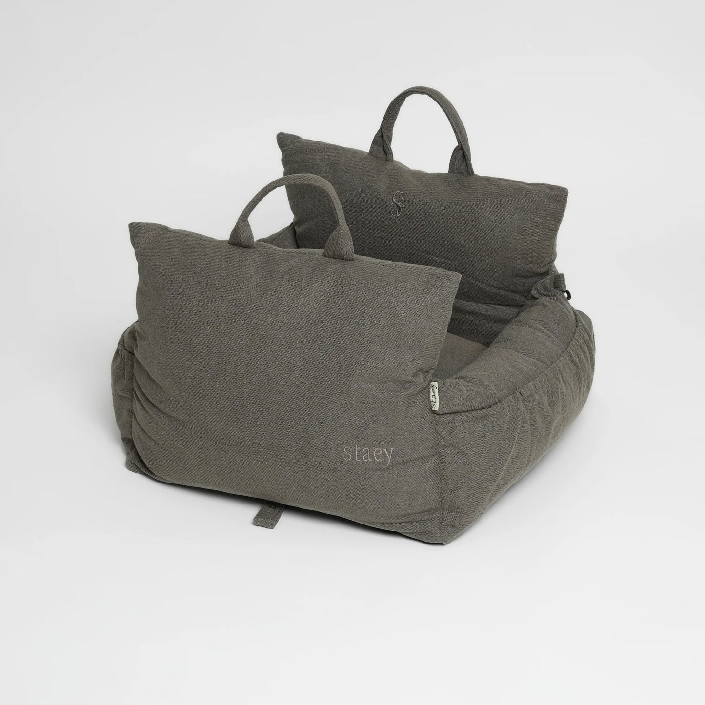 Car Seat Lara | Taupe 2.0 – 3-in-1 Dog Car Seat, Bed & Travel Bag