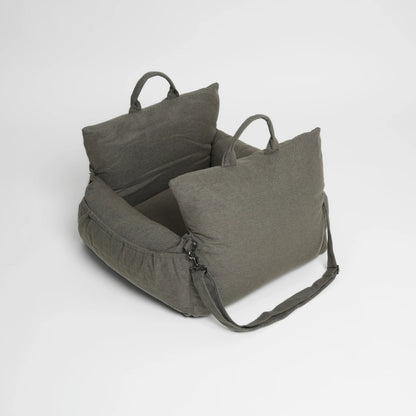 Car Seat Lara | Taupe 2.0 – 3-in-1 Dog Car Seat, Bed & Travel Bag