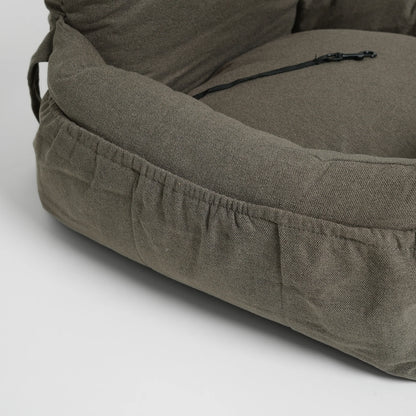 Car Seat Lara | Taupe 2.0 – 3-in-1 Dog Car Seat, Bed & Travel Bag