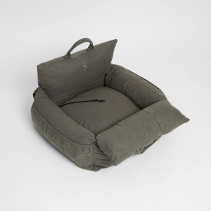 Car Seat Lara | Taupe 2.0 – 3-in-1 Dog Car Seat, Bed & Travel Bag