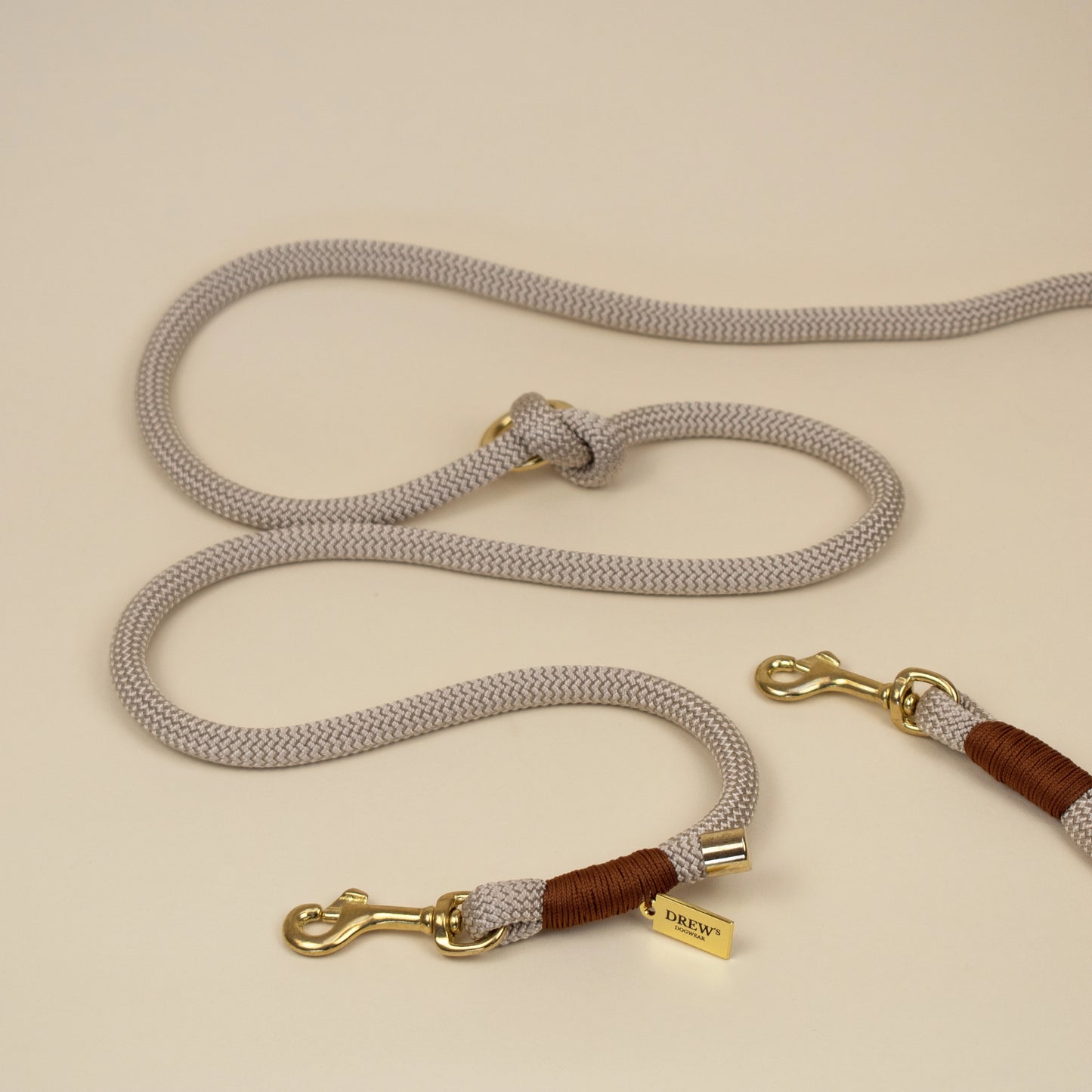 Chai Latte Puppy Leash – Durable Handmade Rope Leash