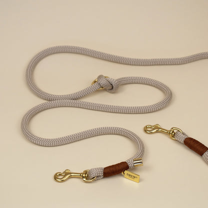 Chai Latte Puppy Leash – Durable Handmade Rope Leash