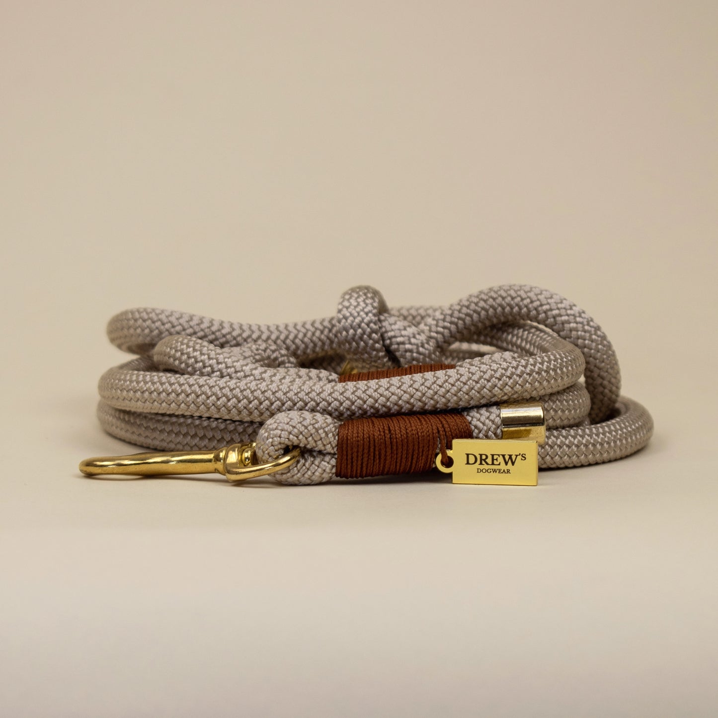 Chai Latte Puppy Leash – Durable Handmade Rope Leash