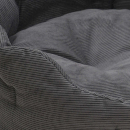 Chelsea Cord Graphite Dog Basket – Washable & Soft