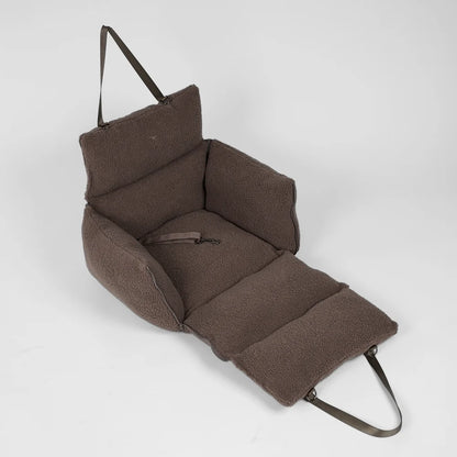 Clara 3-in-1 Dog Car Seat, Carrier Bag & Travel Bed – Soft Teddy | Limited Edition