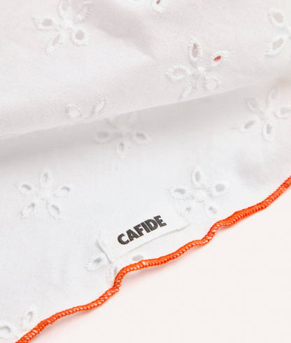 Coral Embroidered Dog Bandana – Adjustable Cotton | Nata