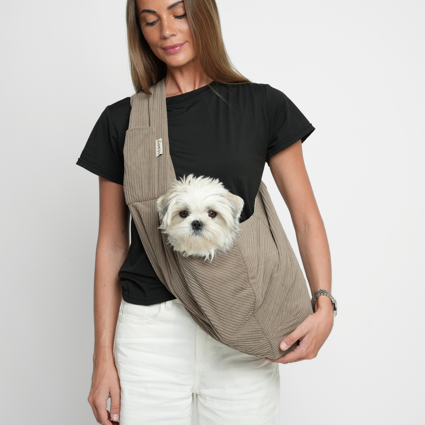 Puppy Carrier Ava | Corduroy – Luxurious & Comfortable Travel Bag