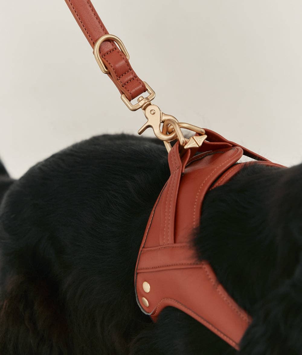 Jala Vegan Leather Dog Leash – Brown | 1.4m Sustainable & Handmade