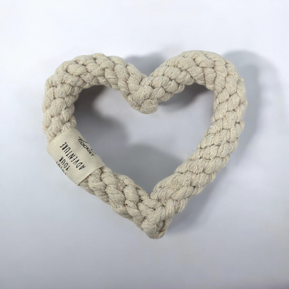 HEART – Natural Cotton Rope Dog Toy