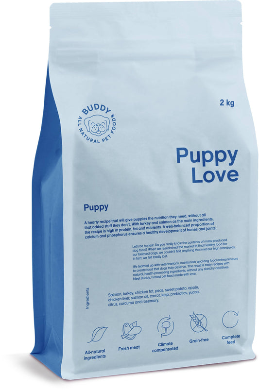 Buddy Puppy Food Turkey & Salmon (2kg) – Grain-Free Complete
