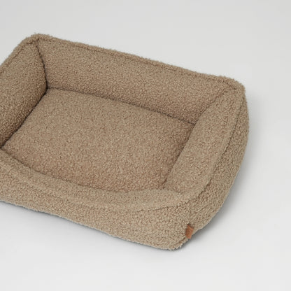 Dog Bed Tora | Sand Curly – Cozy & Stylish Plush Dog Bed
