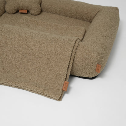 Dog Blanket Oat Bouclé – Soft, Stylish & Washable