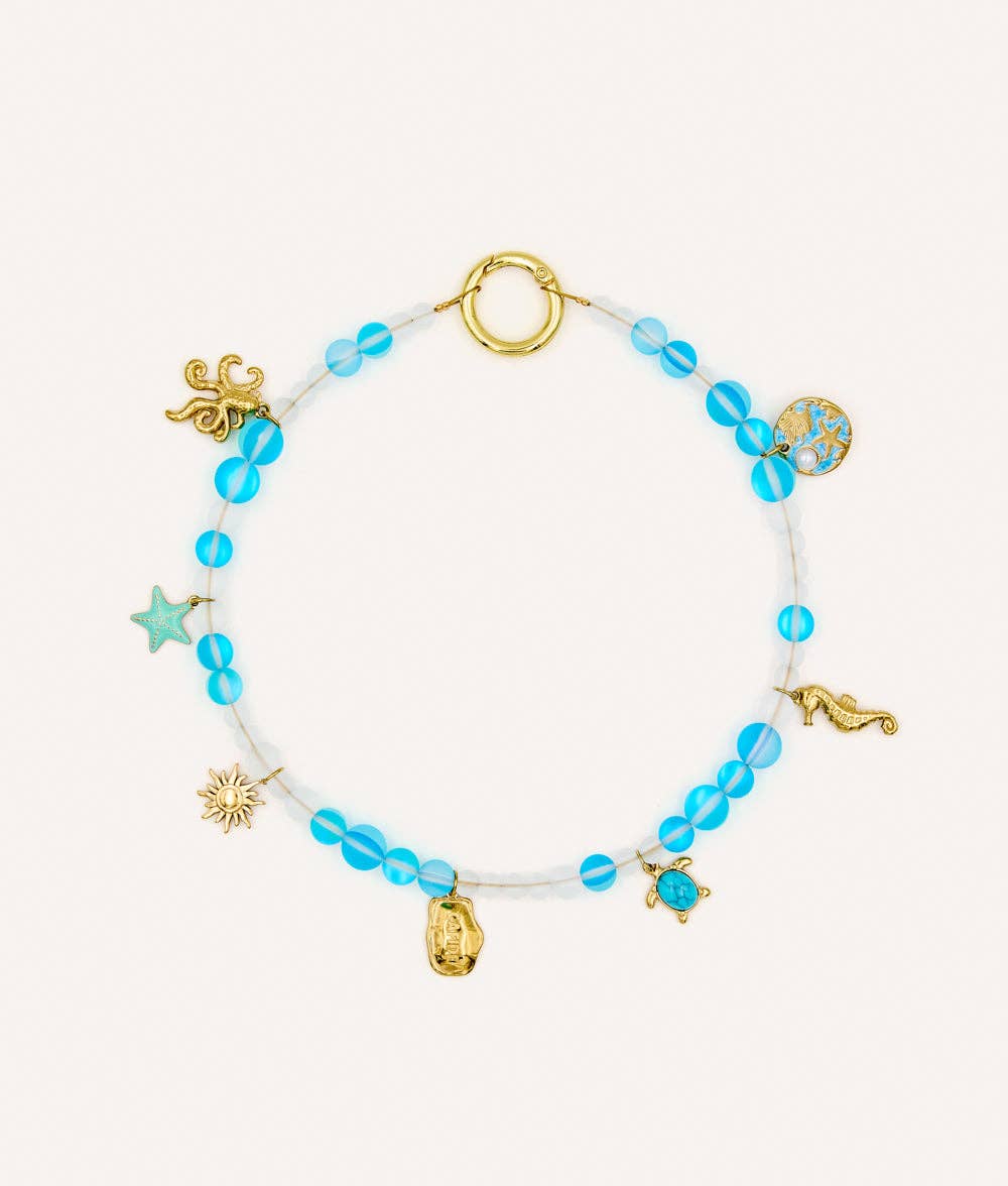 Dog Charm Necklace – Sea-Inspired Decorative Collar | Sira