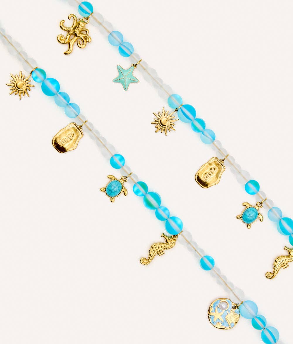 Dog Charm Necklace – Sea-Inspired Decorative Collar | Sira