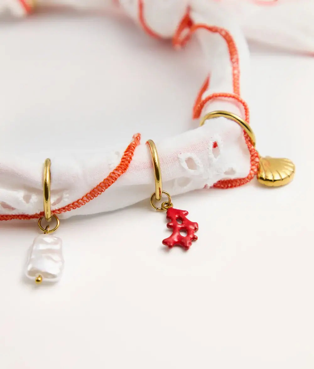 Dog Charm Set – 7 Coral Charms | Interchangeable Accessories (Sira)