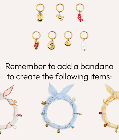 Dog Charm Set – 7 Coral Charms | Interchangeable Accessories (Sira)
