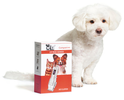 Dog Clipper | 5 Attachment Combs | Low-Noise | USB Rechargeable | Companion CP7830
