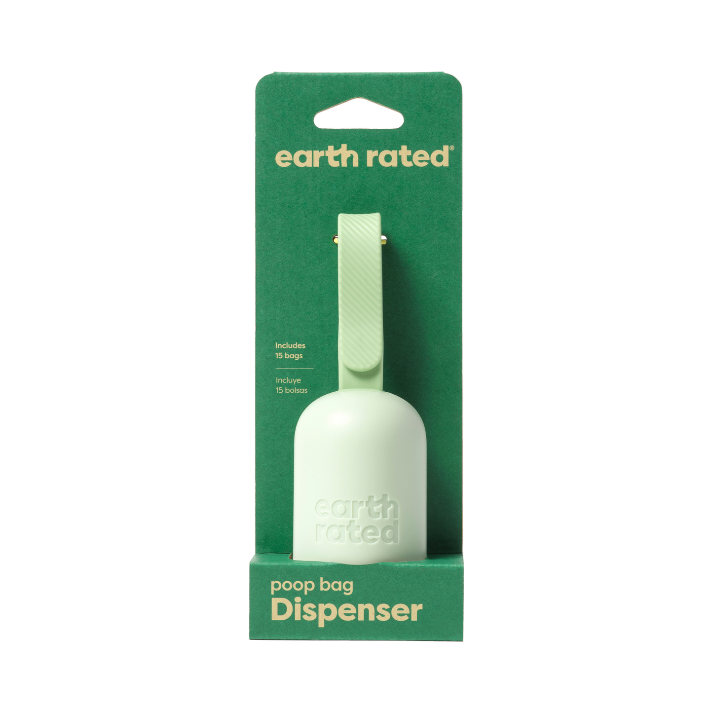 Earth Rated Dispenser with 15 Eco-Friendly Poop Bags – Neutral