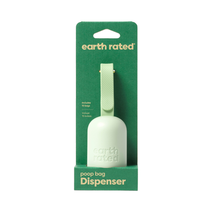 Earth Rated Dispenser with 15 Eco-Friendly Poop Bags – Neutral