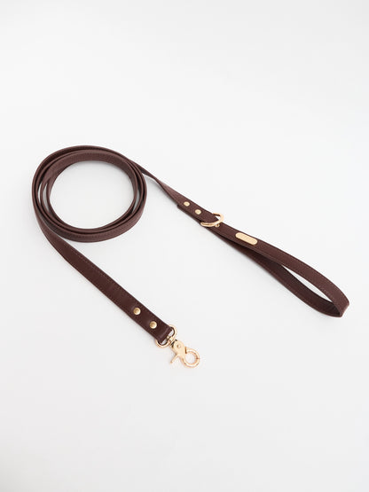 Eco-Leather Dog Leash 2 m | Chocolate