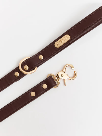 Eco-Leather Dog Leash 2 m | Chocolate