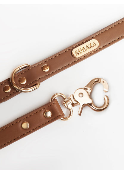 Eco-Leather Dog Leash 2 m | Toffee Brown