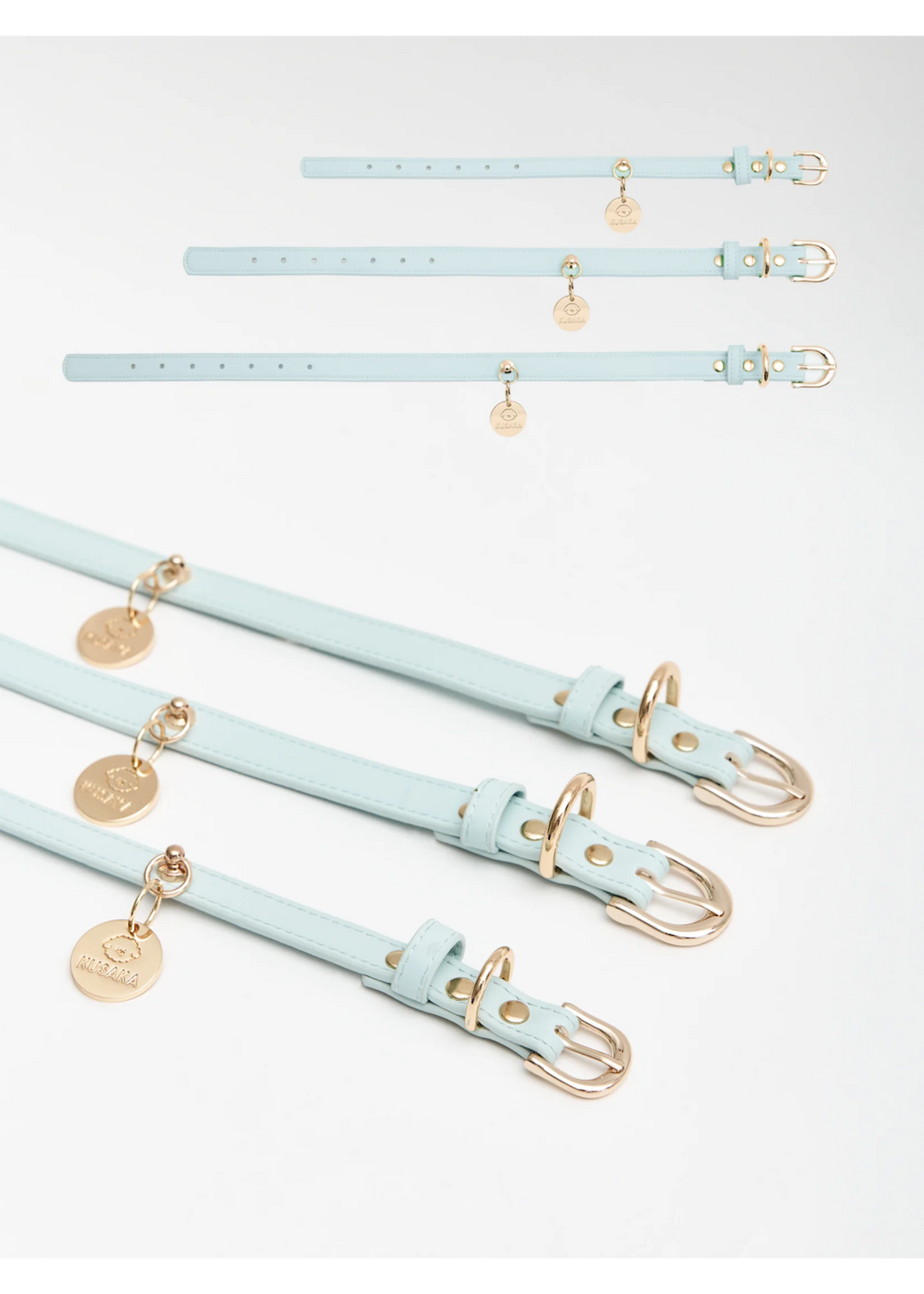 Eco-Leather Small Dog Collar Refined | Tiffany