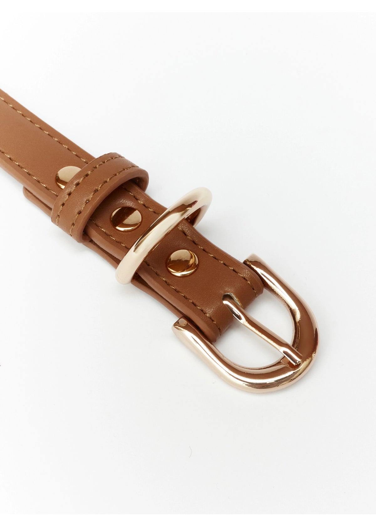 Eco-Leather Small Dog Collar Refined | Toffee Brown