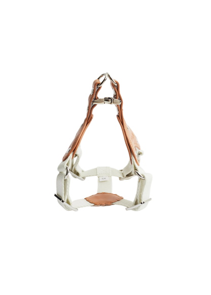 Eco-Leather Small Dog Kusaka Harness | Pearled Ivory