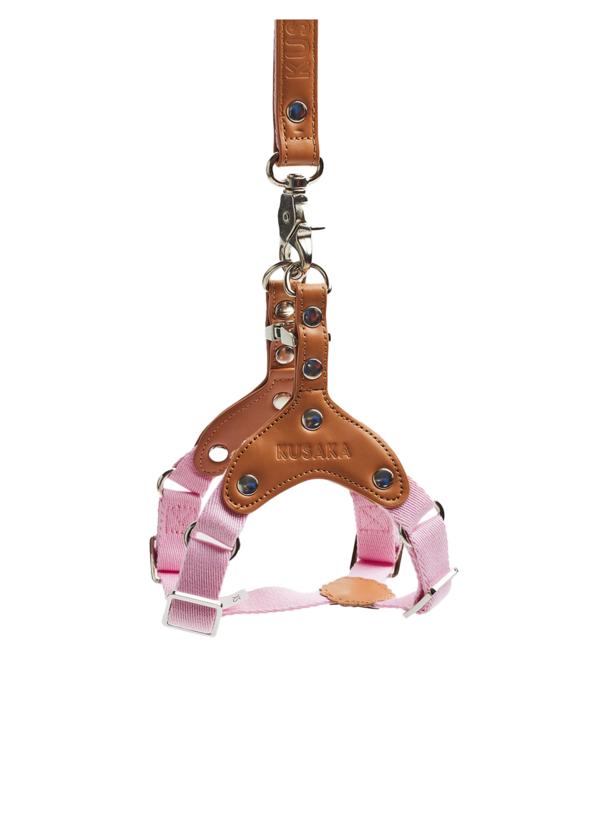 Eco-Leather Small Dog Kusaka Harness | Taffy Pink