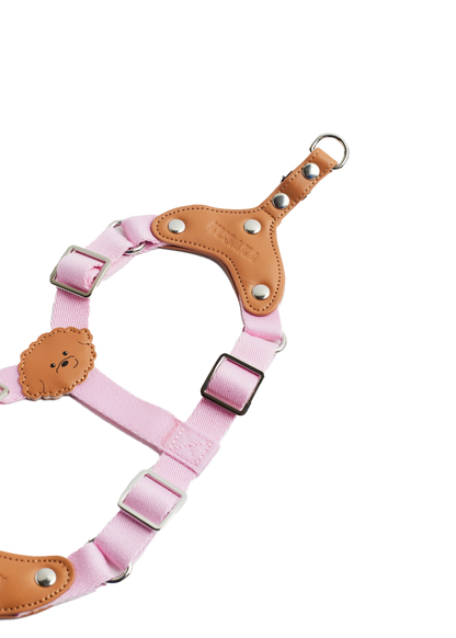 Eco-Leather Small Dog Kusaka Harness | Taffy Pink
