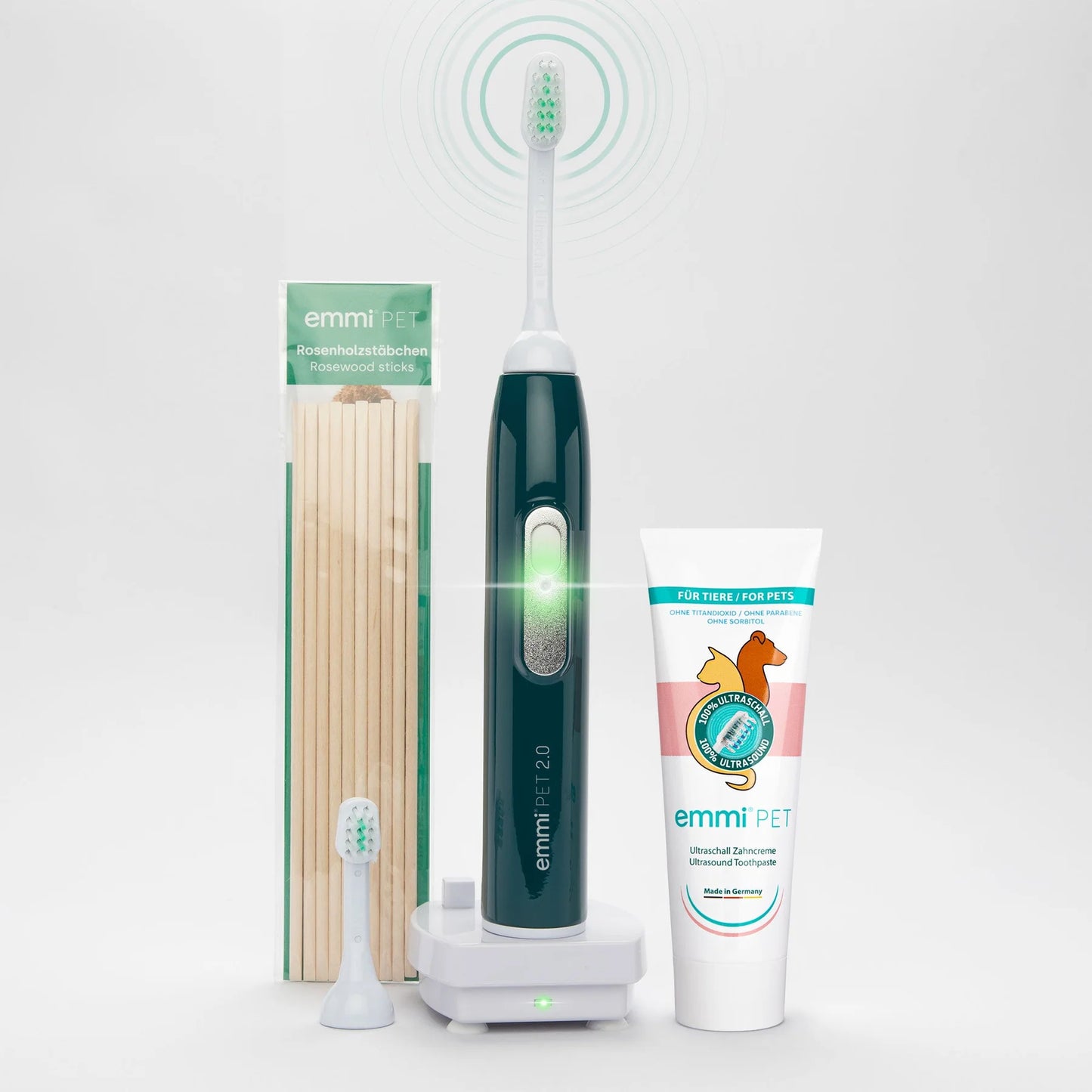 Emmi-Pet 2.0 Basis Set – Ultrasonic Toothbrush for Dogs & Cats