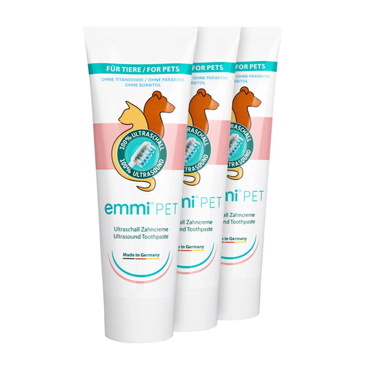 Emmi-Pet Ultrasonic Toothpaste for Dogs & Cats – 3 x 75 ml Pack