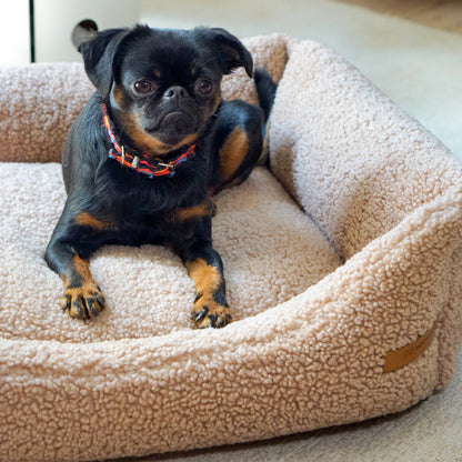 Frida Teddy Pet Bed – Effortless Comfort in Timeless Beige