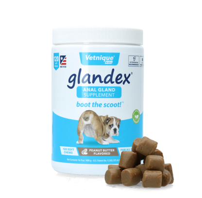 Glandex Soft Chews 480g (120 pcs) – Peanut Butter Flavour