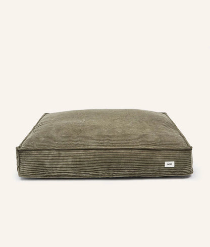 Green Corduroy Dog Bed – Cuadra (Removable & Adjustable)