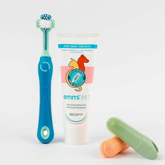 Happy Dental Care Puppy Set Blue – Gentle Dental Kit for Puppies & Small Dogs