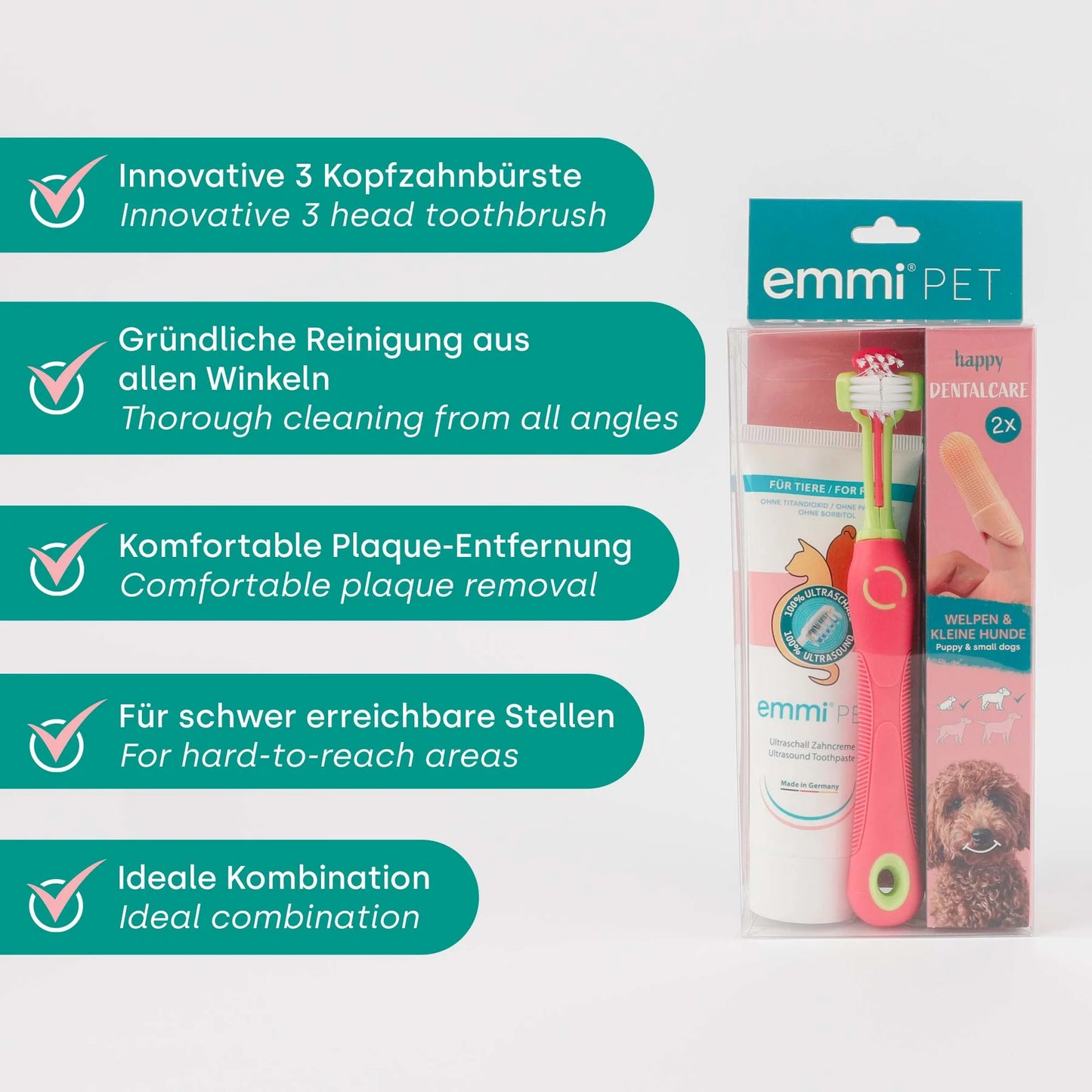 Happy Dental Care Puppy Set – Gentle Dental Kit for Puppies & Small Dogs