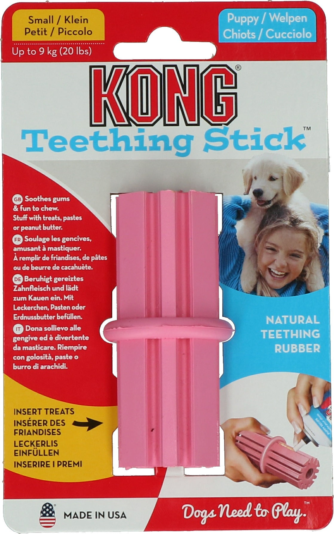 KONG Puppy Teething Stick Small – Teething Toy for Puppies