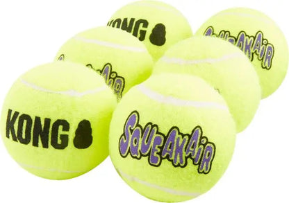 KONG SqueakAir Balls Medium – 6 Pack Durable Fetch & Chew Dog Toy