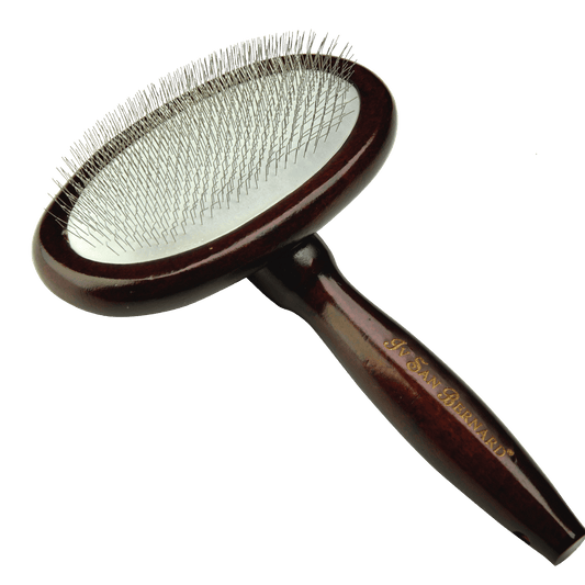 Large Oval Slicker Brush 13 cm | Undercoat & Detangling Brush for Dogs
