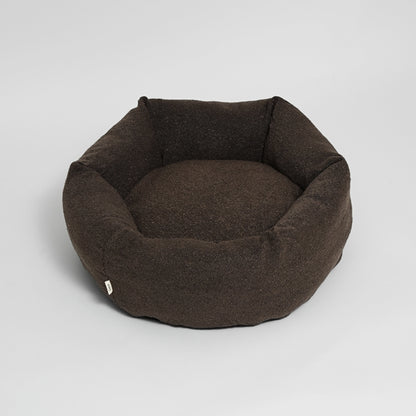 Luna Dog Bed 3.0 | Chestnut Bouclé – Luxury Danish Design Dog Bed