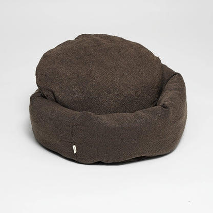 Luna Dog Bed 3.0 | Chestnut Bouclé – Luxury Danish Design Dog Bed