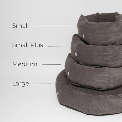 Luna Dog Bed 3.0 | Taupe Corduroy – Luxury Danish Design Dog Bed