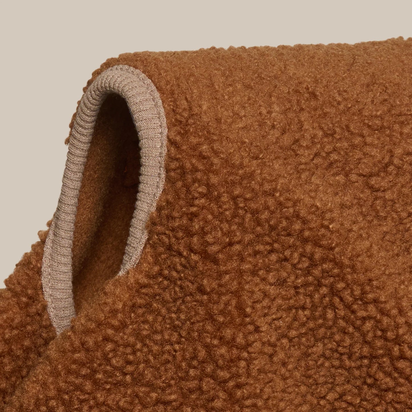 Milo Dog Sweater Brown in Soft Teddy Fleece
