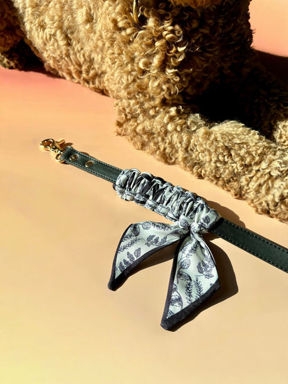 Multi-Position Dog Leash with Bandana | Vegan Leather | Hands-Free | Shadow