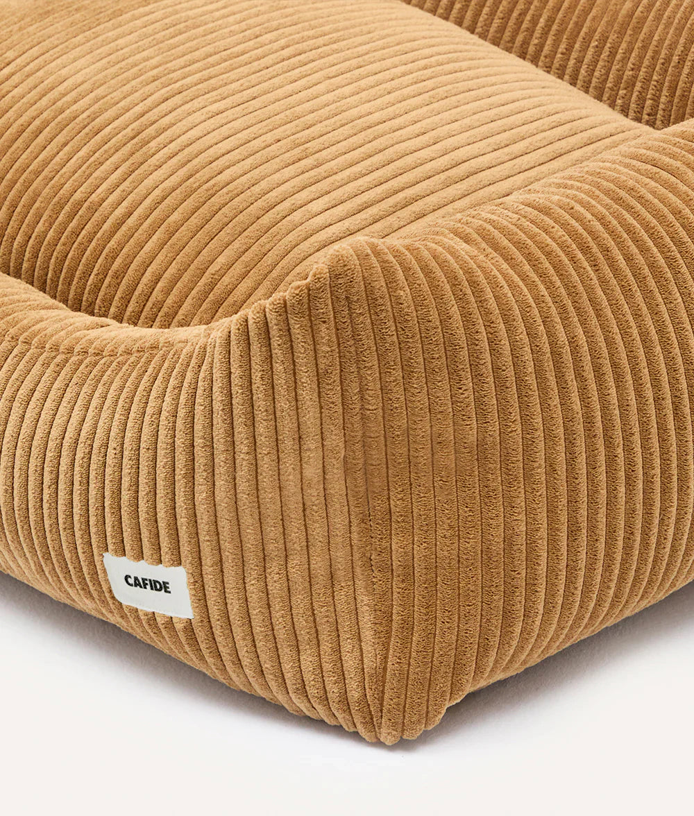 Mustard Corduroy Dog Bed – Snozy (Removable & Adjustable)